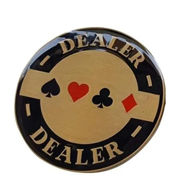 Poker Elegant Metal Dealer Button