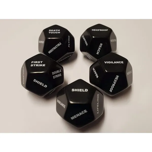 5X Deluxe 12 Sided Large Keyword Counters for Ikoria: Lair of Behemoths MTG CCG