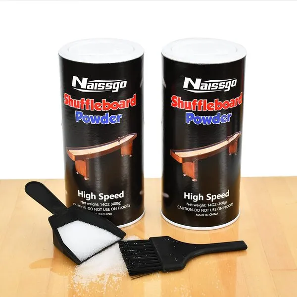 Naissgo Shuffleboard Sand Wax Shuffleboard Powder Set with Small Brush & Pan