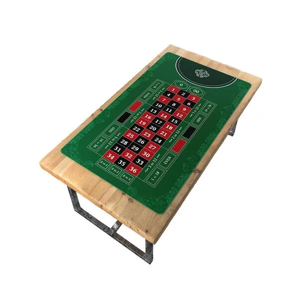 Bullets Playing Cards - Roulette Layout - Table Top Mat 60