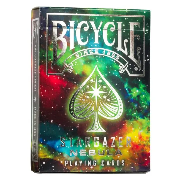 Bicycle Stargazer Nebula Playing Cards, Standard Index, Poker Cards, Space Playing Cards, Premium Playing Cards, Unique Playing Cards, 1 Deck, Black