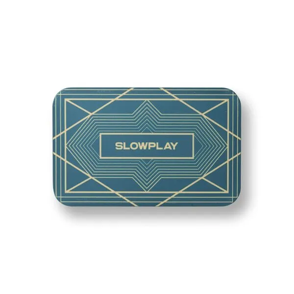 SLOWPLAY Rectangular Poker Chips Plaques in Green, Pack of 10 Pcs, European Style Professional Plaques Without Denomination, 34-Gram Ceramic Composite