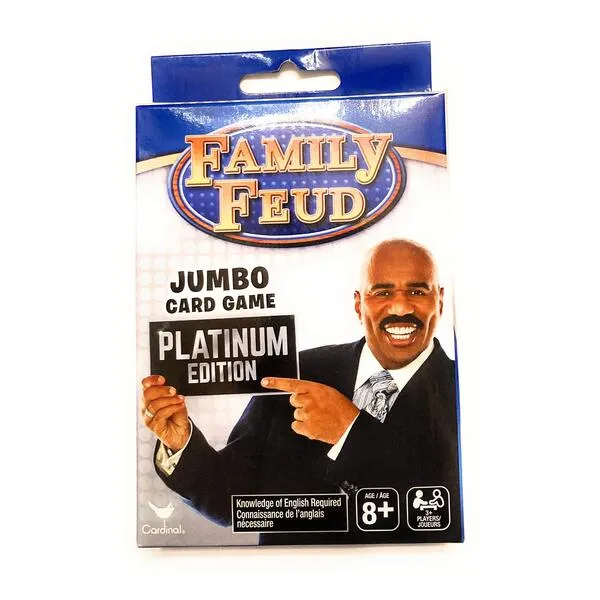 Family Feud Jumbo Card Game Platinum Edition
