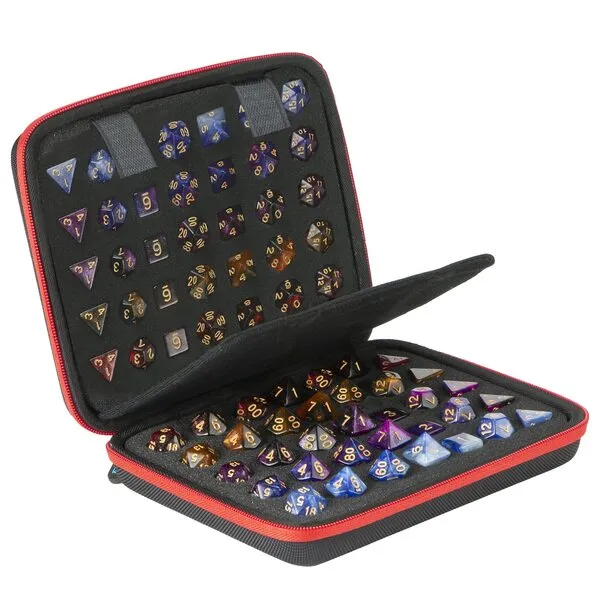 Bavel DND Dice Case, D6 D20 Dice Set Case for Dungeons and Dragons RPG MTG Table Games