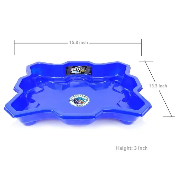Aimoly Stadium Battle Arena for Beyblade Battling Game Metal Fusion Arena (Blue)