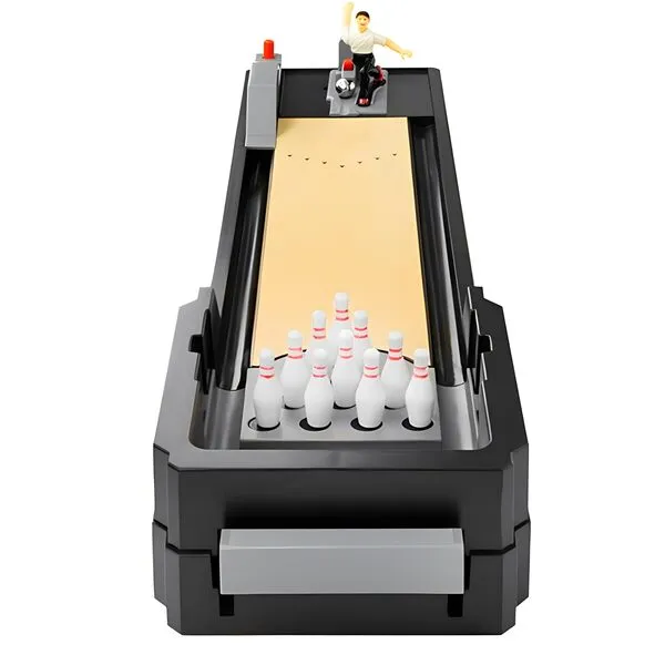 Trisquirrel Table Bowling Game, Tabletop Bowling Alley, 10 Pins Mini Bowling Set Toy for Kids & Adults, Perfect for Home, Office and Party