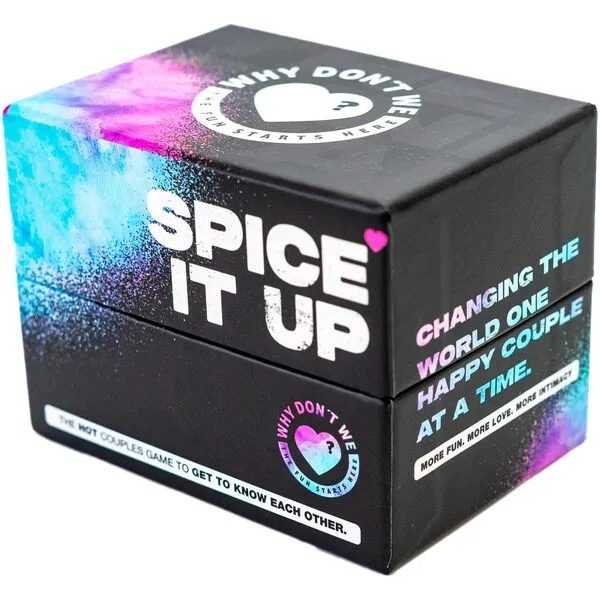 Spice IT UP by Why Don’t We. Spicy Couples Games for Adults with 150 Cards with Conversations, Spicy Dares & More - Best Date Night Games for Couples - Romantic Adult Couple Games