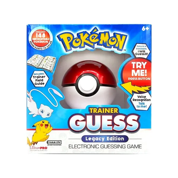 Pokemon Trainer Guess Legacy\'s Edition Toy, I Will Guess It! Electronic Voice Recognition Guessing Brain Game Pokemon Go Digital Travel Board Games Toys