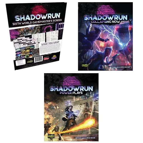 Shadowrun Sixth Edition GM Screen, Collapsing Now, & Power Plays Bundle