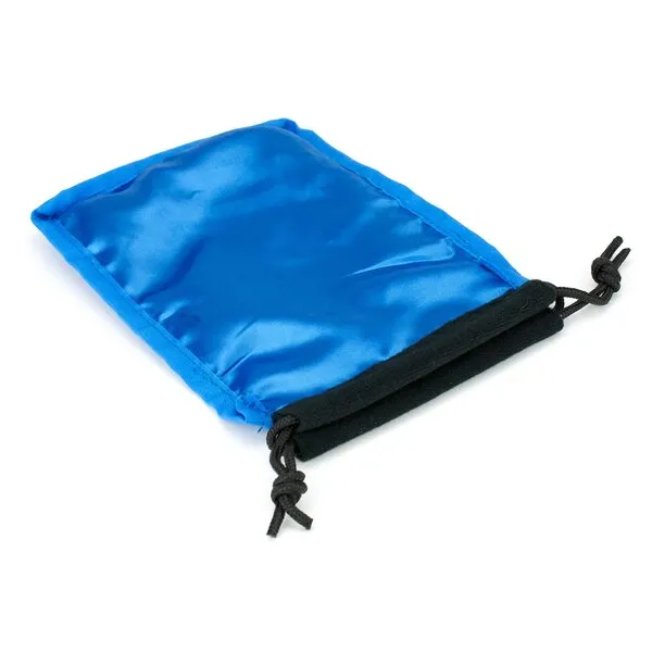 Classic Large Dice Bag - 5x8 Inches with Drawstring Closure and Durable Design - Holds 100+ Polyhedral Dice (Blue Interior)