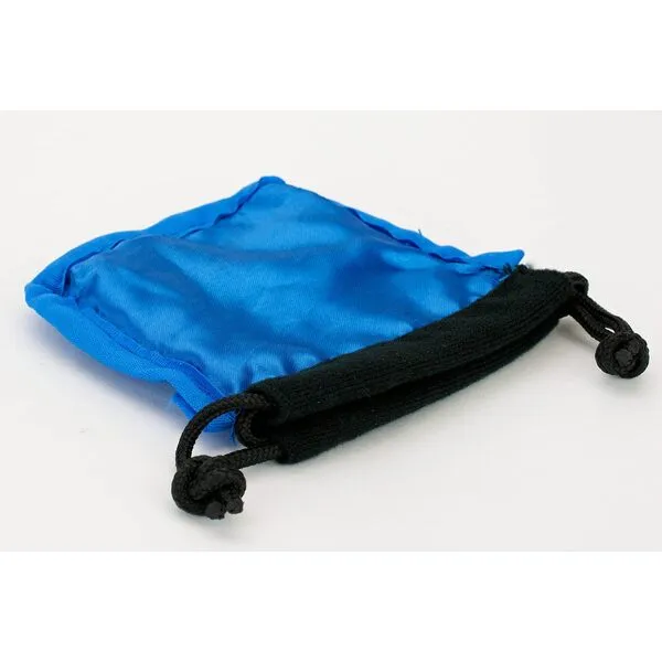 Classic Small Dice Bag - 3.75 inches x 4 inches with drawstring tie - Perfect for up to 21 polyhedral dice (Blue Interior)