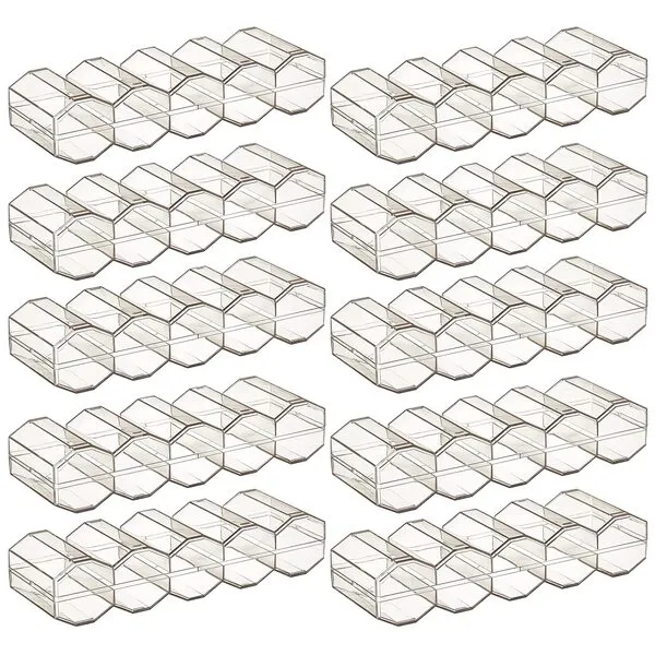 MBGBrybelly Elite Poker Chip Trays with Lids, 10-Pack - Holds 100 Chips - Fits Poker Chips Up to 40mm - Impact Resistant, Stackable Trays - Gift for Card Game, Gambling Enthusiasts