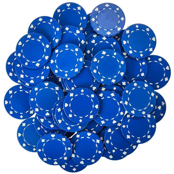 100-pack Suited Poker Chips - 11.5 Gram Casino Grade Quality Chip Set - Non-denominated Blank Poker Chips - Perfect for Poker, Texas Hold Em, Blackjack, Casino Games, Card Players and Tokens