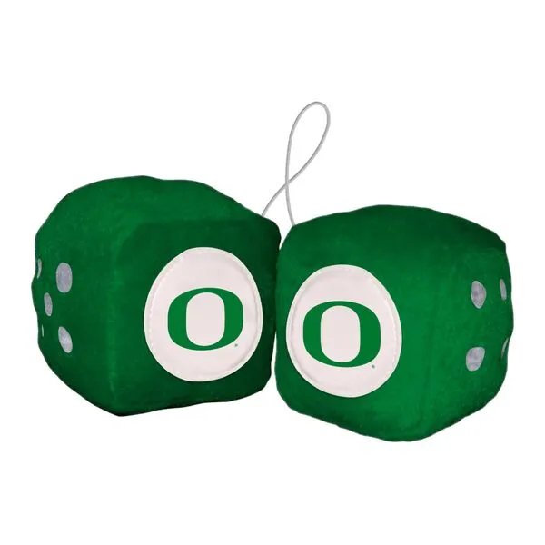 FANMATS 32016 Oregon Team Color Fuzzy Dice Décor 3\