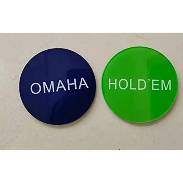 The Poker Store Omaha Holdem Poker Button 3 Inch