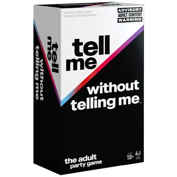 Tell Me Without Telling Me Viral Adult Party Game for Bachelorette Parties, College, Birthday & More, for Adults & Teens Ages 18+
