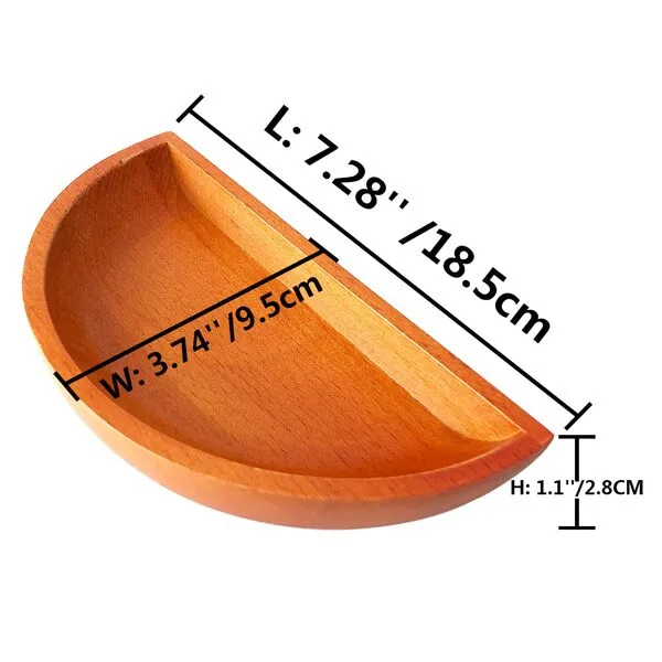Yuanhe Craps Dice Boat Tray - Wood Casino Dice Bowl Holder Storage Pouch for Craps Game Table