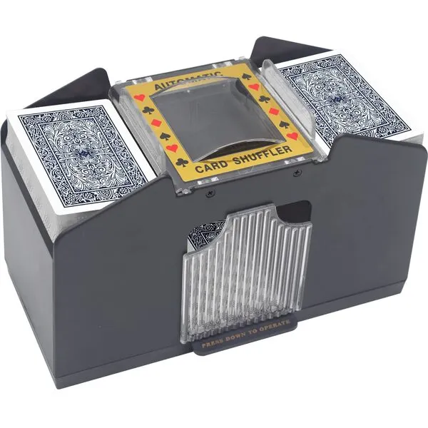 TAAVOP Card Shuffler 2-4 Deck Automatic, Battery-Operated Electric Card Shuffler Machine for UNO/Poker/Playing Card