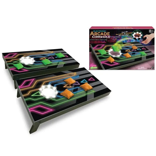 Merchant Ambassador Games Electronic Arcade Cornhole (Neon Series)