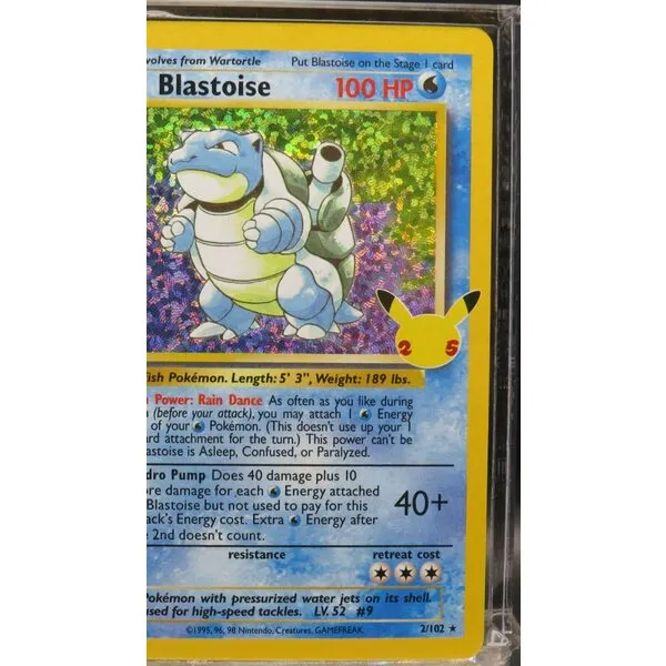 Pokemon Single Card BLASTOISE Celebrations CLASSIC COLLECTION