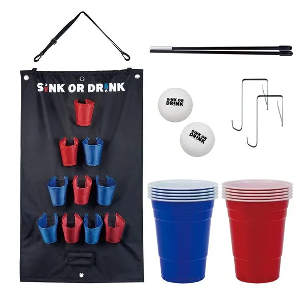 Waboba Sink or Drink - Pong without a Table - Party Game Set - for 21st Birthday Parties, Dorm Rooms, Graduation Gifts, & Tailgating - Fun for College, Men or Women
