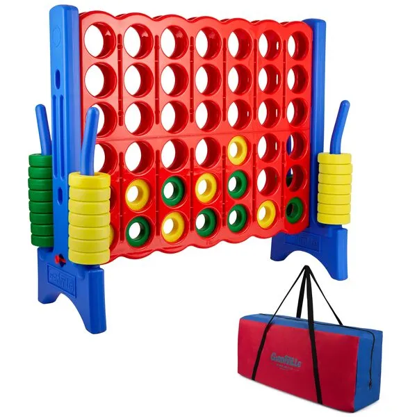 Giantville Giant 4 in a Row Connect Game + Storage Carry Bag - 4