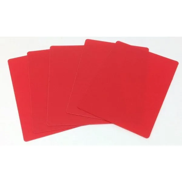 10 Bridge Size (Narrow) Red Cut Cards for Poker Texas Hold\'em Tournaments Blackjack Games