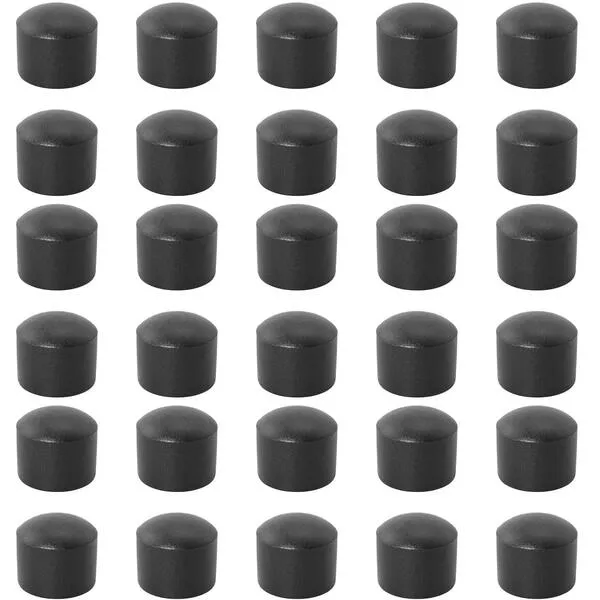 SQXBK Foosball End Cap 30PCS 15.8mm Black Foosball Table Rod Safety Rubber End Caps Flexible Pipe Post Rubber Cover Tip Protectors