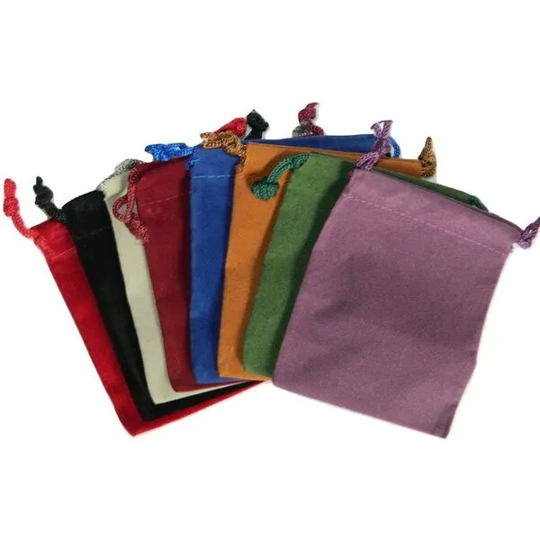 Auhafaly 8 Small Dice Bags 3 x 4 in Assorted Colors