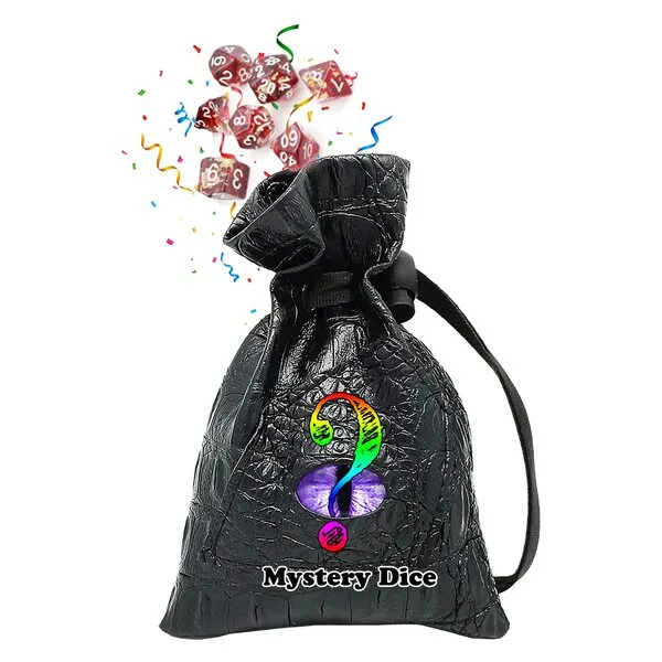 Haxtec Mystery Dice Set with Dragon Eye DND Dice Bag Polyhedral D&D Dice Pouch for Coins and Dungeons and Dragons Accessories DND Gift