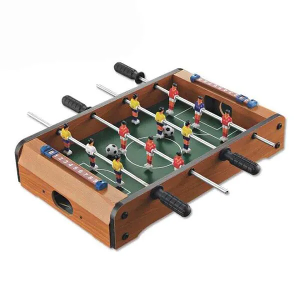 Saycker Table Foosball, Mini Football Table Soccer Tabletops Wood Football Table Top w/Footballs, Game Accessories for Kids Adults Family Night Parties Entertainment