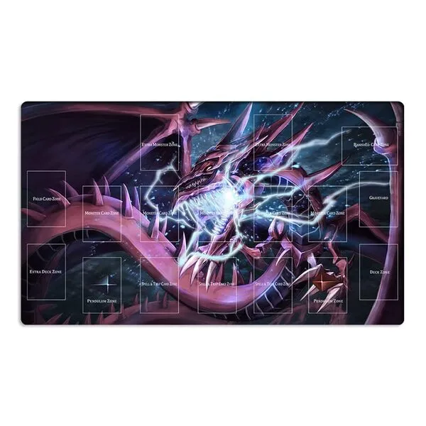 Mlikemat New Playmat Duel Monsters Osiris The Sky Dragon CCG TCG Card Game Mat + Free Bag (ZD014-432-A)
