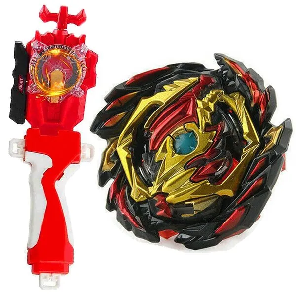 SUPERBLADE Blade Toy Set Battling Game Toys Sparking Launcher Grip Bey Battling Top Burst B-145 DX Starter Venom Diabolos.Vn.Bl Left and Right Launcher Play Blades Gaming Toy Set Gift for Boys 4-8-12+