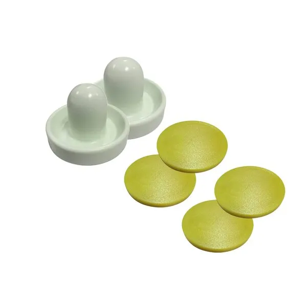 Gold Standard Games Air Hockey Table Pucks & Paddles Accessories Set (Includes 2 Commercial Grade Goalies and 4 Heavy Pucks)