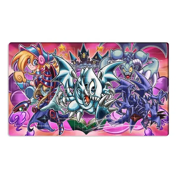 Mlikemat New Playmat Toon Dark Magician Girl TCG CCG Trading Card Game Mat Pad + Free Bag (ZD039-880-A)