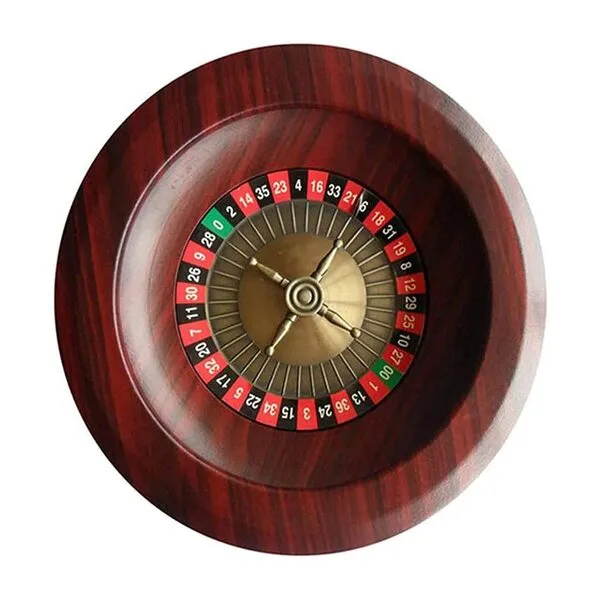 DKULMN Roulette Wheel,12inch Wooden Roulette Wheel Set Turntable Leisure Table Games for Adults Practical, Game Night Essential