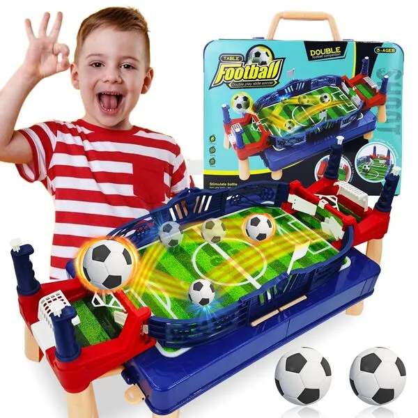 Football Table Interactive Game Soccer Games Table Foosball Table for Boy Adults Kids Family Game Night Fun Mini Foosball Indoor Outdoor Party Games Toys Gifts