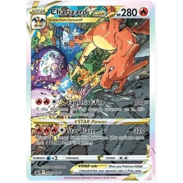 Pokemon - Charizard VStar SWSH262 - Pokemon Black Star Promo - Alternate Art Holo - Ultra Premium Collection Exclusive