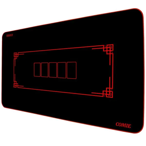 Comie 47 x 23 inch Texas Hold\'em Poker Mat,4MM Thickness Portable Poker Table Top with Hemmed Edges,Water Repellent, Professional Casino Grade Poker Mat for Theme Party,Poker Night,Holiday Gatherings.