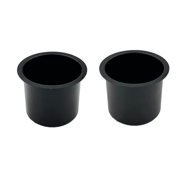 SEETOOOGAMES Jumbo Aluminum Drop-in Poker Table Cup Holder Insert (Pack of 2)