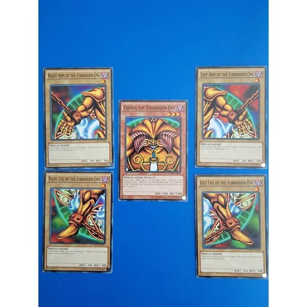 Exodia The Forbidden One - YuGiOh Legendary Decks II Yugi's God Card 5 Card Set LDK2-ENY04, LDK2-ENY05, LDK2-ENY06, LDK2-ENY07, LDK2-ENY08
