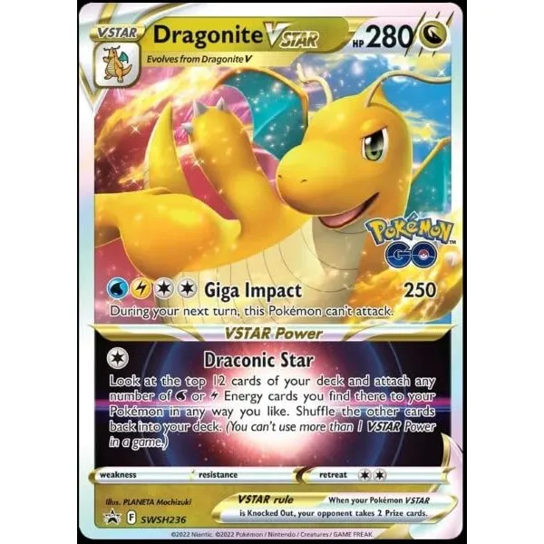 Pokemon - Dragonite VSTAR -SWSH236 - Black Star Promo - Pokemon Go