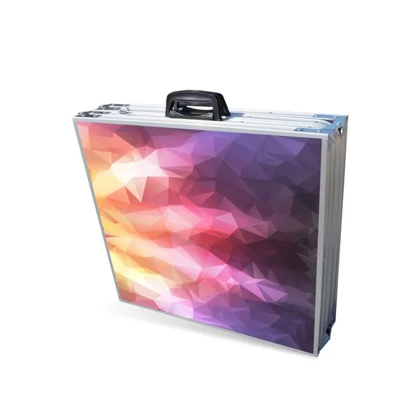 PARTYPONG 8-Foot Folding Beer Pong Table w/LED Lights - Prism Edition