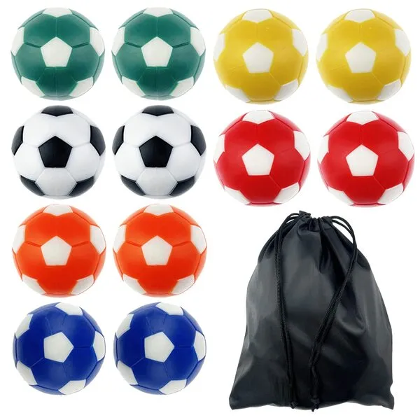 Miokun 12/36 Pack 36mm Foosball Balls Table Football Soccer Replacement Balls with Storage Bag