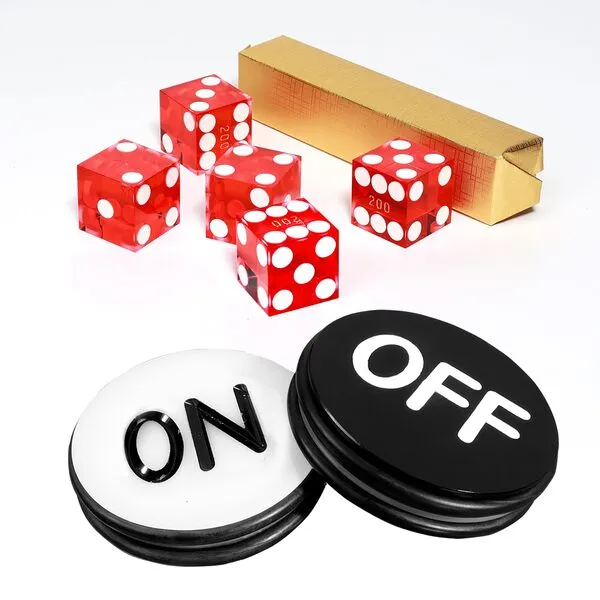 GSE Games & Sports Expert Instant Casino Craps Game Set. Including 5-Pack 19mm Professional Casino Dice, 3\