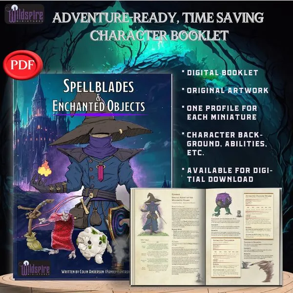 Wildspire 20 Enchanted Objects - Magical Animated Objects for DND Miniatures 28-32mm Dungeons & Dragons Miniatures Bulk D&D Miniatures DND Minis DND Figures Fantasy Spell Effects D&D Figures