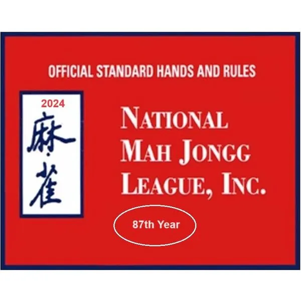National Mah Jongg League 2024 Large Size Card - Mah Jongg Card - Official Hands and Rules