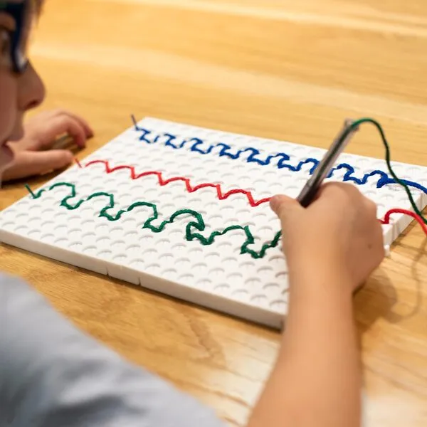 SPARK & WOW Calm Down Threading Boards - Set of 2 - Sensory Board for Calming Corner - Social Emotional Learning - Occupational Therapy Toys