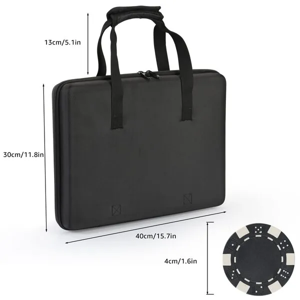LUOBAO Poker Chips Set,500 Pcs Poker Chips for Texas Holdem,Blackjack,with High-Strength Oxford Cloth Handbag