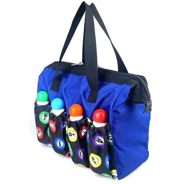 TCOINERY Bingo Dauber Bag Large Capacity Bingo Tote Bag with 8 Pockets Zipper Closure Travel Carrying Case/Makeup Bags Mothers Day Gifts for Women
